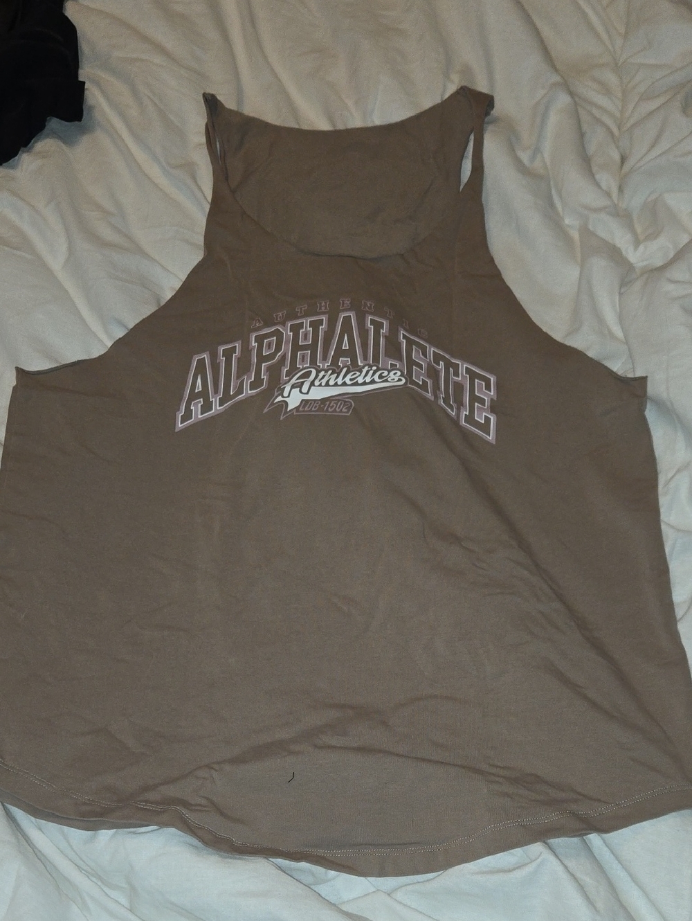 Alphalete Brown Graphic Muscle Tank